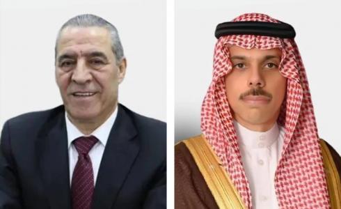 حسين الشيخ ووزير الخارجية السعودي.jpg