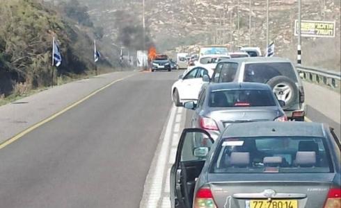 إصابة مواطن وابنته وحرق مركبتهما جرّاء اعتداء مستوطنين