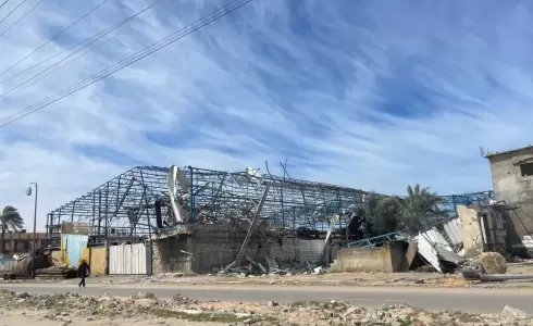 دمار المصانع في غزة على طريق صلاح الدين