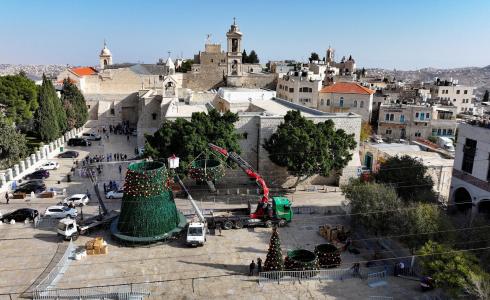 شجرة الميلاد في بيت لحم