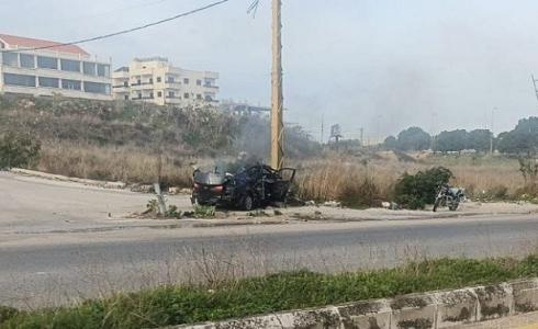 شهيد بغارة إسرائيلية استهدفت مركبة جنوب لبنان