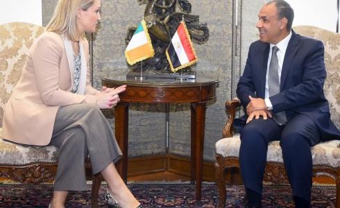 عبد العاطي ووزيرة خارجية ايرلندا