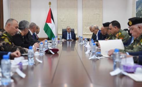 الشيخ يترأس اجتماعاً أمنياً لبحث مستجدات غزة والضفة