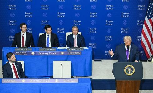 ترامب في اجتماع مجلس السلام