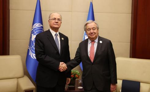 محمد مصطفى وغوتيريش