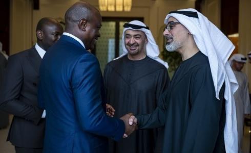 الشيخ خالد بن محمد بن زايد في إحدى المراسم الرسمية