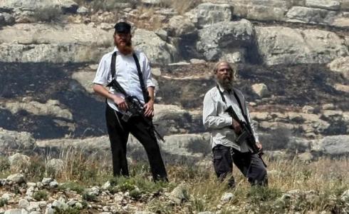 مستوطنون مسلحون - أرشيف