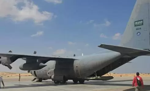 طائرة مساعدات سعودية