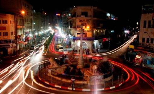 شوارع رام الله ليلا - تعبيرية