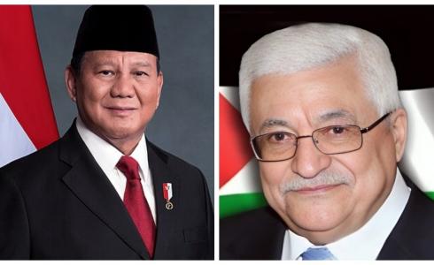 الرئيس عباس ونظيره الإندونيسي
