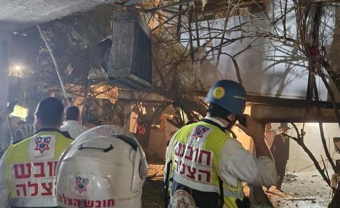 من آثار القصف الإيراني الأخير على تل أبيب