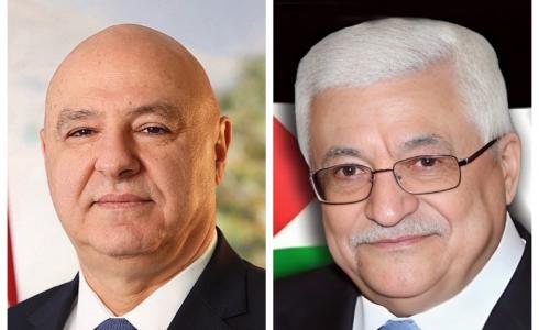 تفاصيل الاتصال الهاتفي بين الرئيس عباس ورئيس جمهورية لبنان