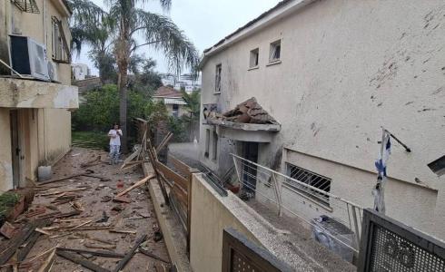 آثار القصف الإيراني على تل أبيب