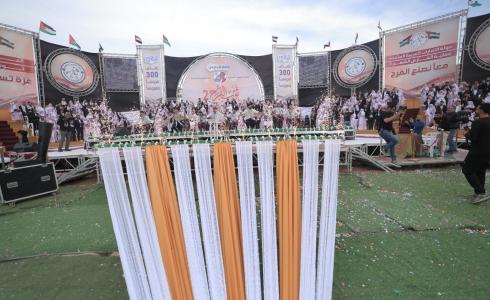 عملية الفارس الشهم (3) تزف 300 عريساً وعروسة في قطاع غزة