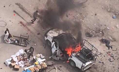 غزة: 4 شهداء بينهم طفل في قصف استهدف مركبة وسط المدينة