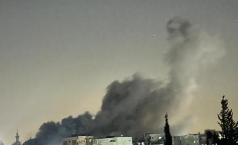 قصف إسرائيلي الليلة الماضية لأحد المانزل وسط القطاع