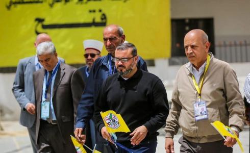 الناطق باسم حركة حماس حازم قاسم خلال مشاركته بافتتاح المؤتمر الثامن لحركة فتح في غزة