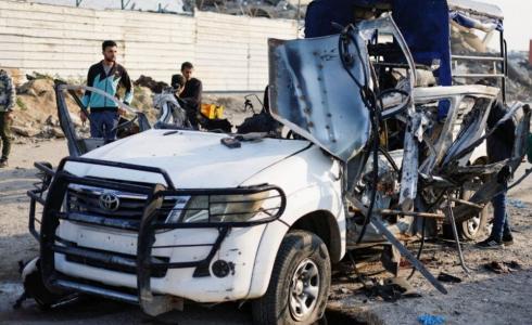 استهداف إسرائيلي لمركبة شرطة في غزة