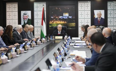 جلسة الحكومة الفلسطينية اليوم