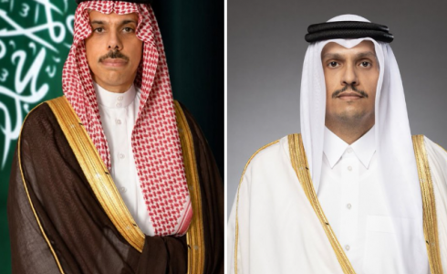 وزيرا الخارجية القطري والسعودي