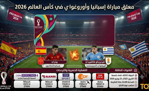 معلق مباراة إسبانيا وأوروغواي في كأس العالم 2026