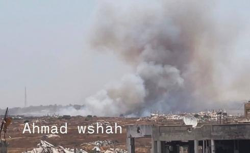 الجيش الإسرائيلي يحرق عشرات المنازل والممتلكات شرق مخيم جباليا