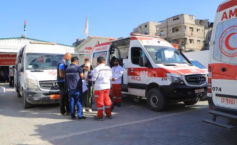 الهلال الأحمر الفلسطيني ينفذ عملية إجلاء جديدة