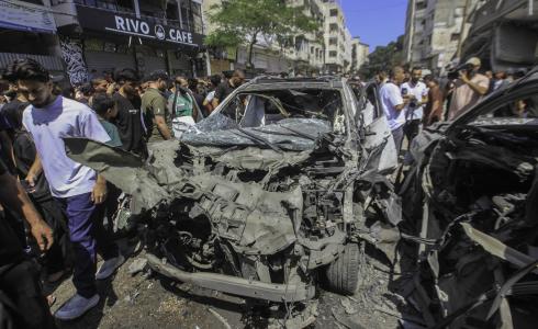 استهداف سيارة في غزة - ارشيفية