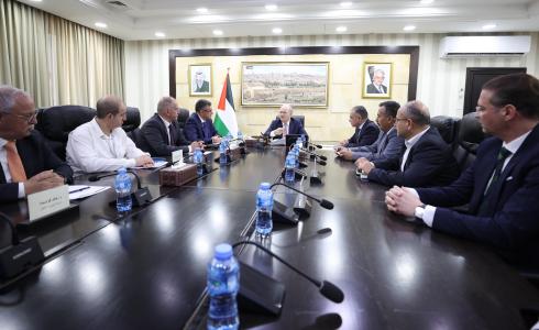 اجتماع رئيس الوزراء الفلسطيني بشأن ملف الطاقة