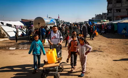 أزمة المياه في غزة - تعبيرية