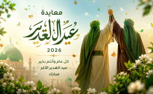 معايدة عيد الغدير 2026 - تهنئة بمناسبة عيد الغدير