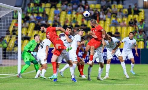 منتخب فلسطين يتعادل سلبا مع قرغيزستان