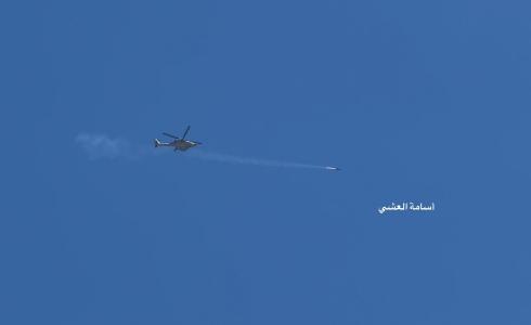الطيران المروحي يقصف شقة سكنية غرب مدينة غزة