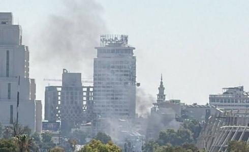 دخان يتصاعد في دمشق جراء انفجار العبوة الناسفة