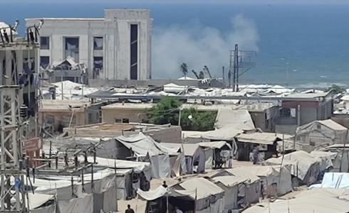 من مكان الاستهداف الأخير غرب مدينة غزة