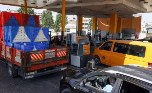 أزمة الوقود بالضفة