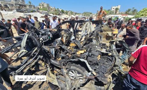 غزة - اغتيال مدير الأمن الداخلي ومرافقه بقصف مركبة بدير البلح