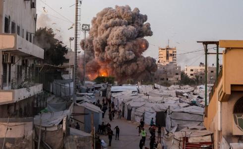 غارة إسرائيلية على مسجد في مدينة غزة يوم الثلاثاء 28 يوليو 2026 (أ.ف.ب)