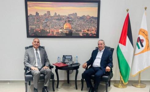 حسين الشيخ والسفير المغربي