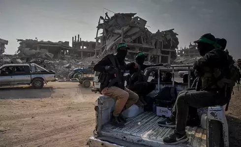 عناصر حماس في غزة - تعبيرية
