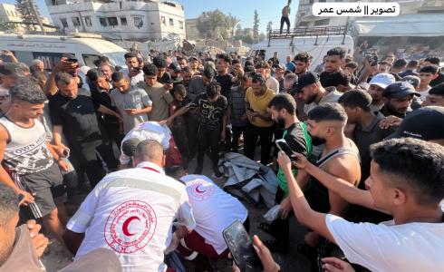 من القصف الإسرائيلي قرب منطقة الصناعة في غزة