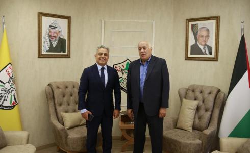 الرجوب والسفير المصري الجديد