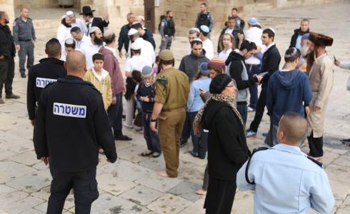 مستوطنون داخل باحات المسجد الأقصى