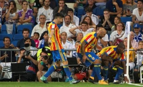 فرحة لاعبي فالنسيا