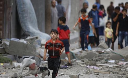 طفل فلسطيني يركض 