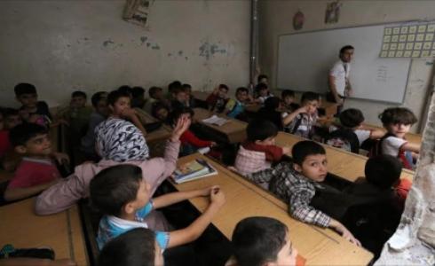 مدرسة في مخيم اليرموك -ارشيفية-