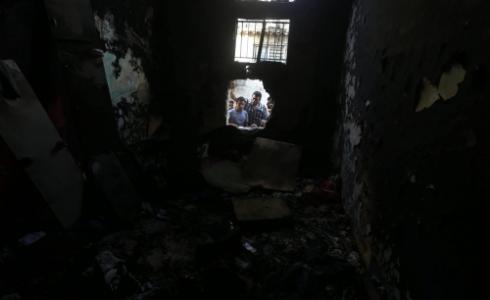 حريق جراء أزمة الكهرباء بغزة