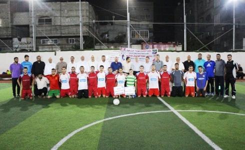 التمريض البطل والصحفيين وصيف في بطولة نقابات غرب غزة الرمضانية