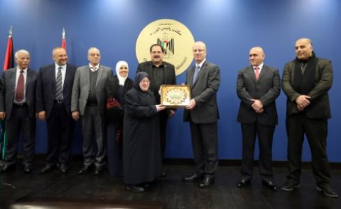 الحمد الله خلال حفل التكريم 