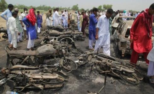 ضحايا حريق صهريج النفط